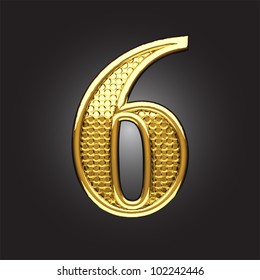 golden figure made in vector