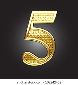 golden figure made in vector
