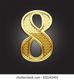 golden figure made in vector