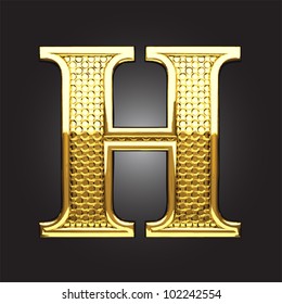 golden figure made in vector