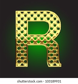 golden figure made in vector