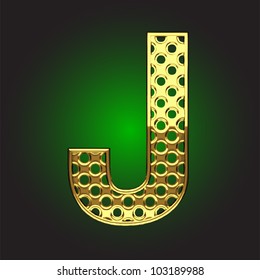 golden figure made in vector