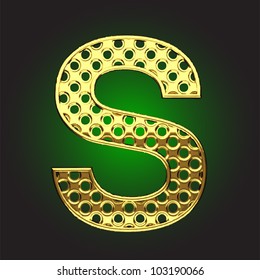 golden figure made in vector