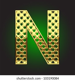 golden figure made in vector