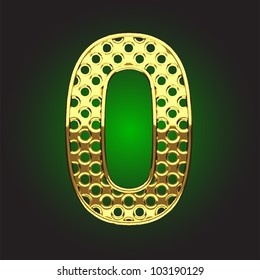 golden figure made in vector