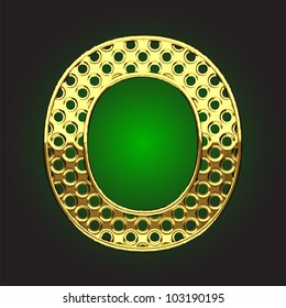 golden figure made in vector