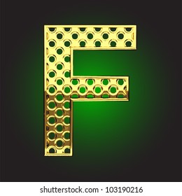 golden figure made in vector