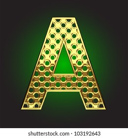 golden figure made in vector
