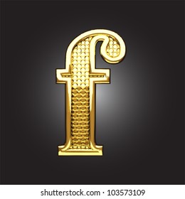golden figure made in vector