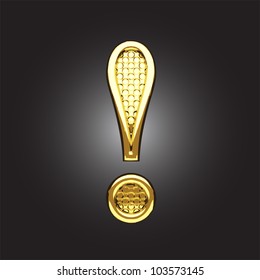 golden figure made in vector