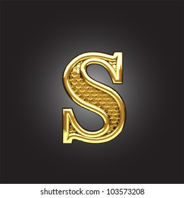 golden figure made in vector