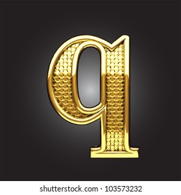 golden figure made in vector