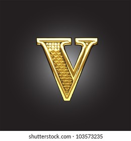golden figure made in vector