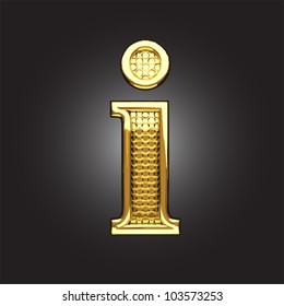 golden figure made in vector