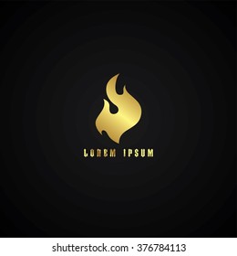 golden fire logotype