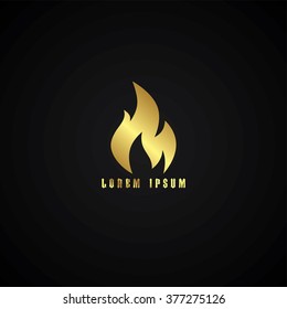 golden fire logotype