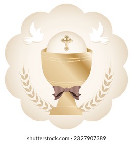 Golden First Holy Communion Chalice	
