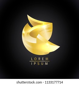 Design des Goldenen Fischlogos