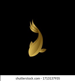 Golden Fish Logo Vector Illustration