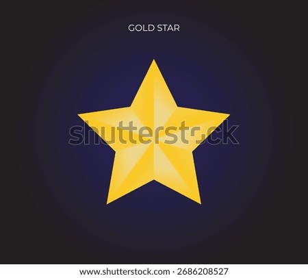 Golden five-pointed star icon on a dark, gradient background, signifying excellence, achievement, or a top rating. 
