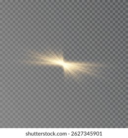 Golden Flash Light Energy Burst