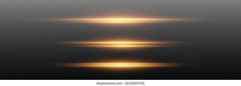 Golden flash lines, luminous effect of light and sparks explosion.