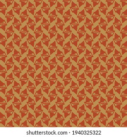 Superficie plana dorada decorada con elementos rojos. Patrón para envolver papel, textiles o papel pintado.