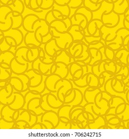 Golden fleece seamless pattern. Yellow fur ram texture

