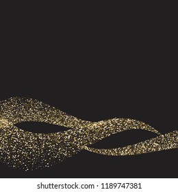 golden flickering waves