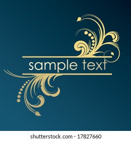 golden floral frame