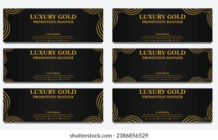 golden floral  horizontal banner template. Suitable for web banner, banner and internet ads design