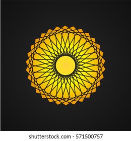 Golden flower