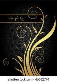golden flower background