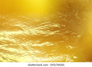 Golden foil background template. Vector.
