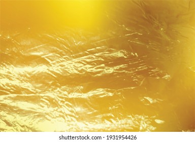 Golden foil background template. Vector.