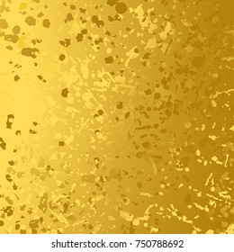 Golden foil pattern texture abstract background. Vector illustration