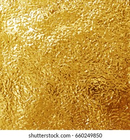 Golden foil texture background template. Vector illustration 