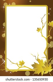Golden frame background