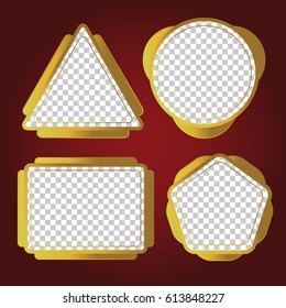 Golden frame design collection