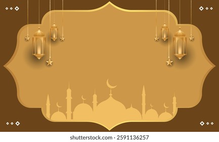 golden frame with a MOSQUE