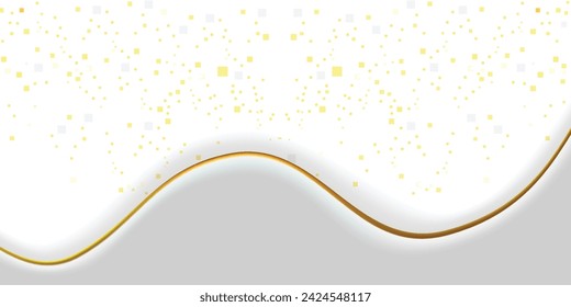Goldener Rahmen auf einem Marmorhintergrund. Vektor-Illustrator