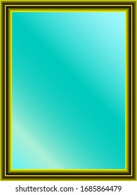 Golden frame for paintings, Mirrors or photo isolated on white background.
Vector frame editable.