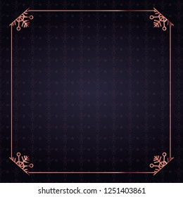 golden frame scrool decoration background
