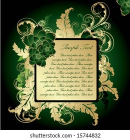 Golden frame for text