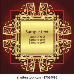 golden frame for text