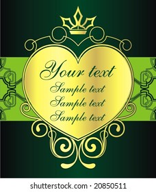 Golden frame for text