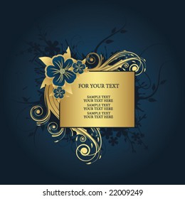 golden frame for text