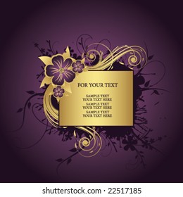 golden frame for text