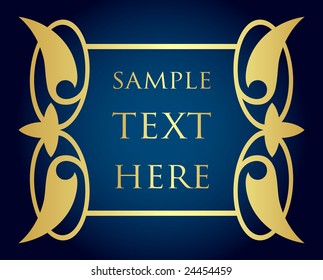 golden frame for text