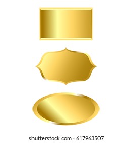 Golden frame. texture. vector. 